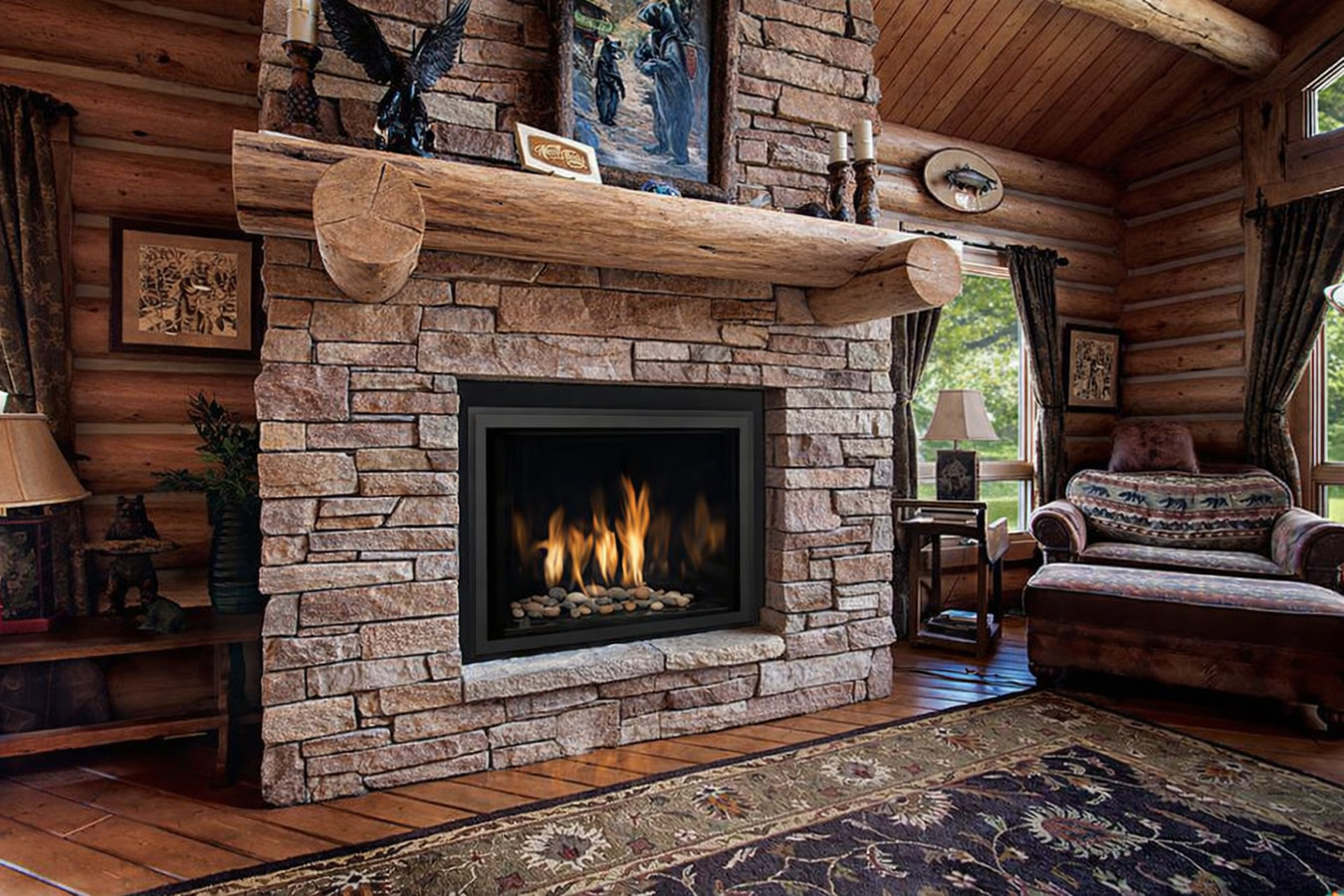 Fireplace installation
