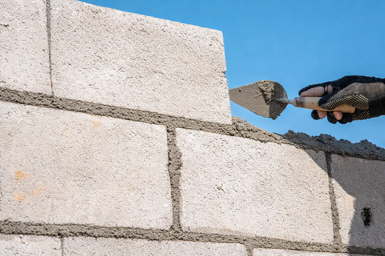 Foundation block wall installation